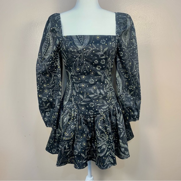 Maeve Dresses & Skirts - Maeve The Drop Waist Square Neck Mini Dress